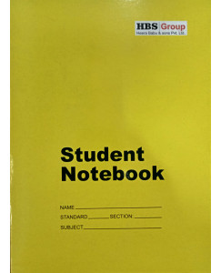 HBS Four Line Notebook -160 Pages 